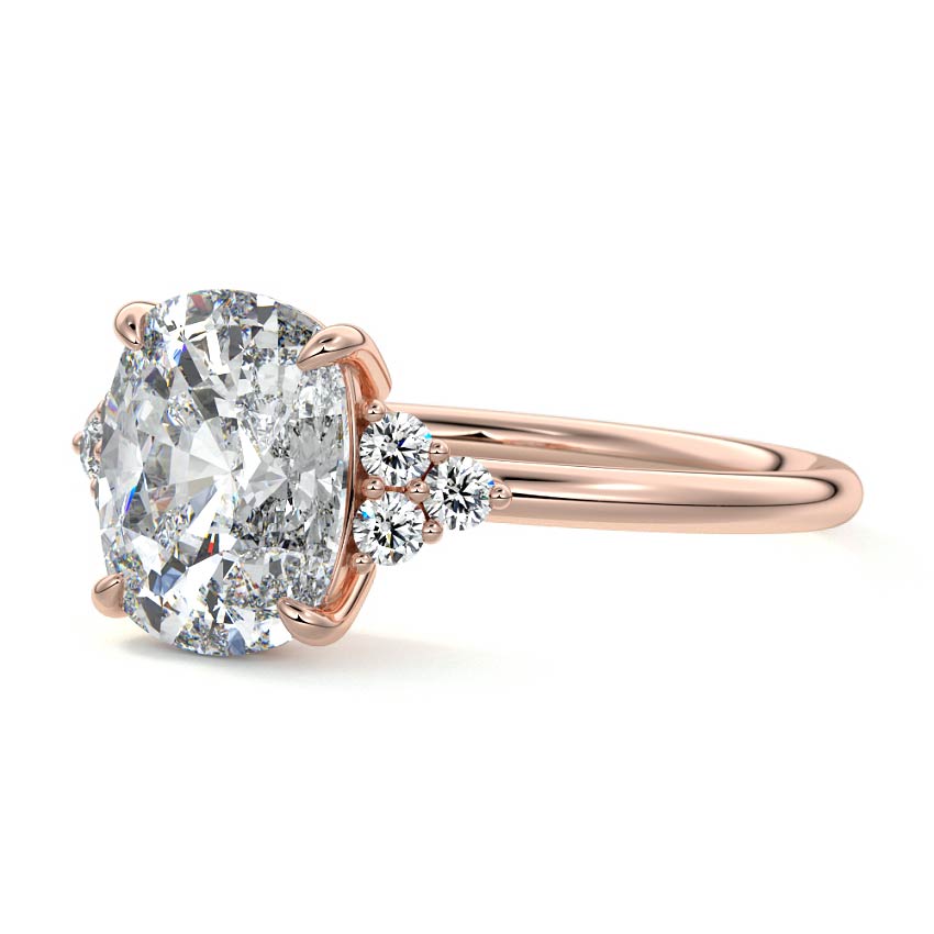 Jocasta - Three Stone Setting With Heart Shapes RG