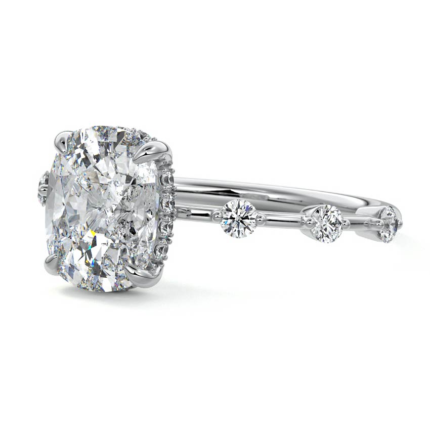 Juno - Six Diamond Sections Ring Setting WG