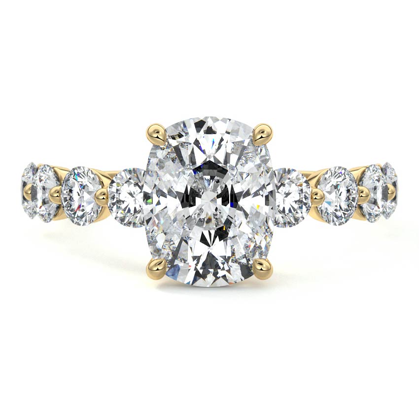 Selene - Floating Diamond Band Setting YG