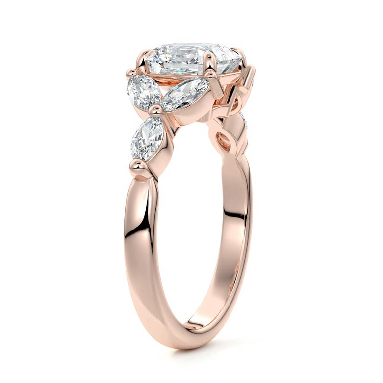 Hemera - Triage Of Marquise Side Stone Setting RG