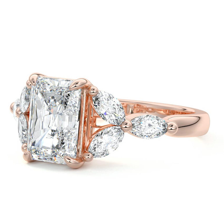 Hemera - Triage Of Marquise Side Stone Setting RG