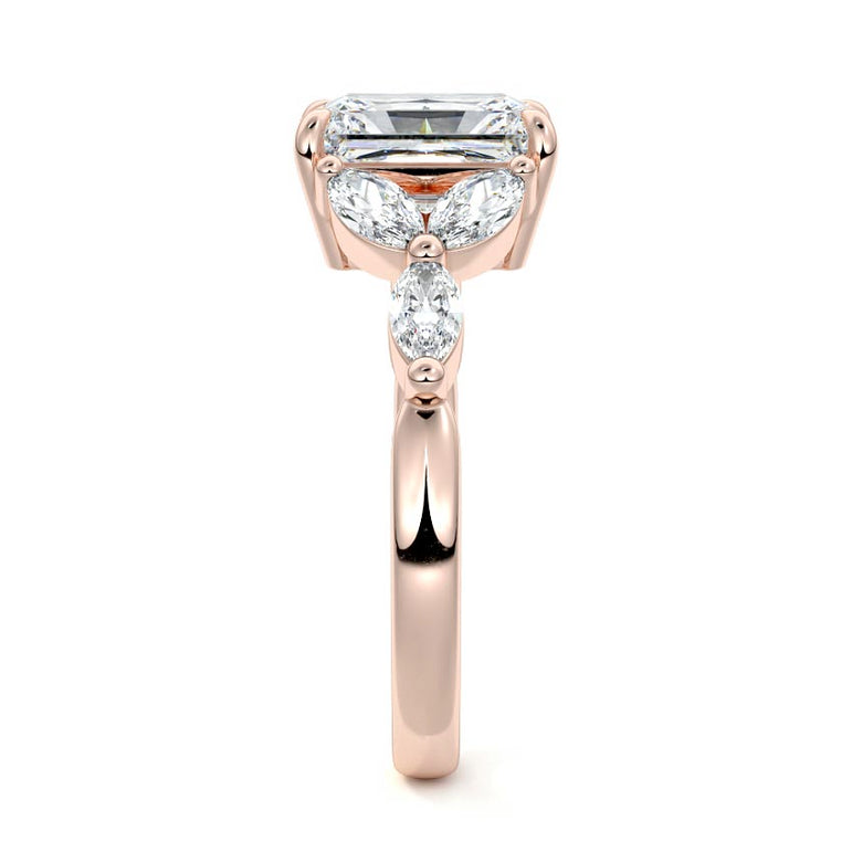 Hemera - Triage Of Marquise Side Stone Setting RG