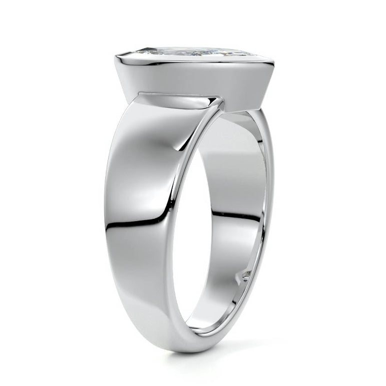 Hilda - Chunky Band With Bezel Setting PL