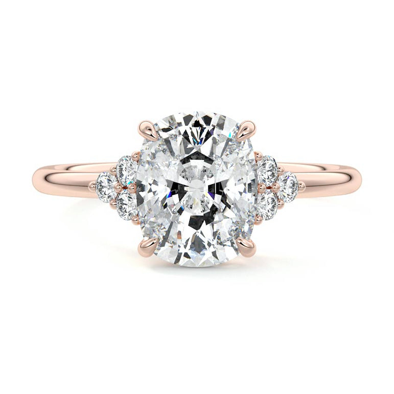 Jocasta - Three Stone Setting With Heart Shapes RG