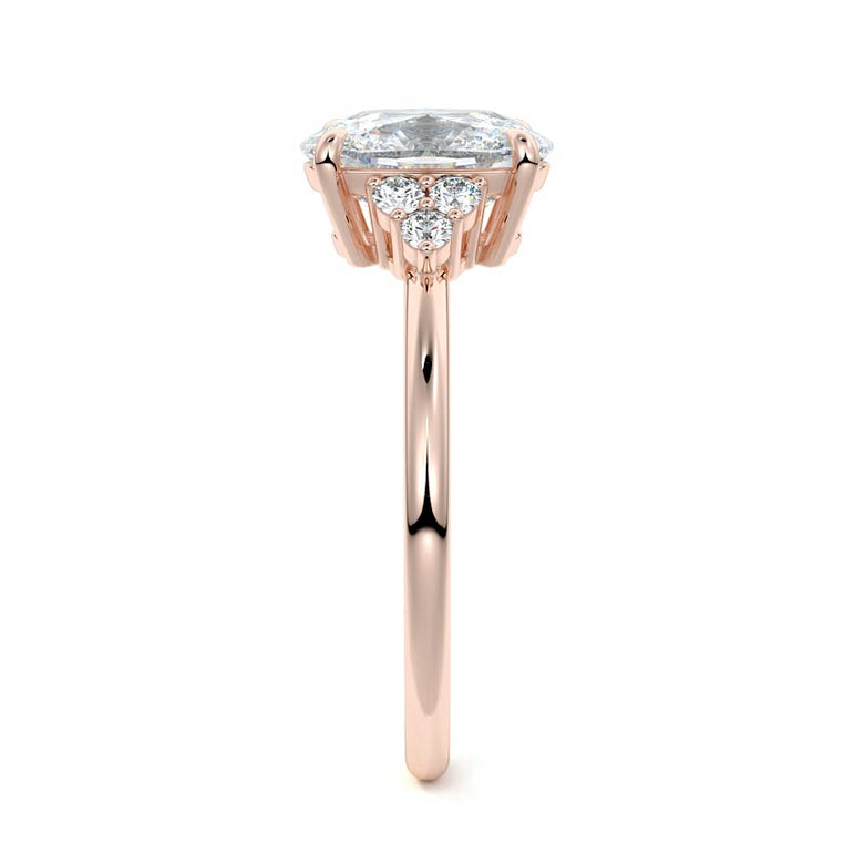 Jocasta - Three Stone Setting With Heart Shapes RG