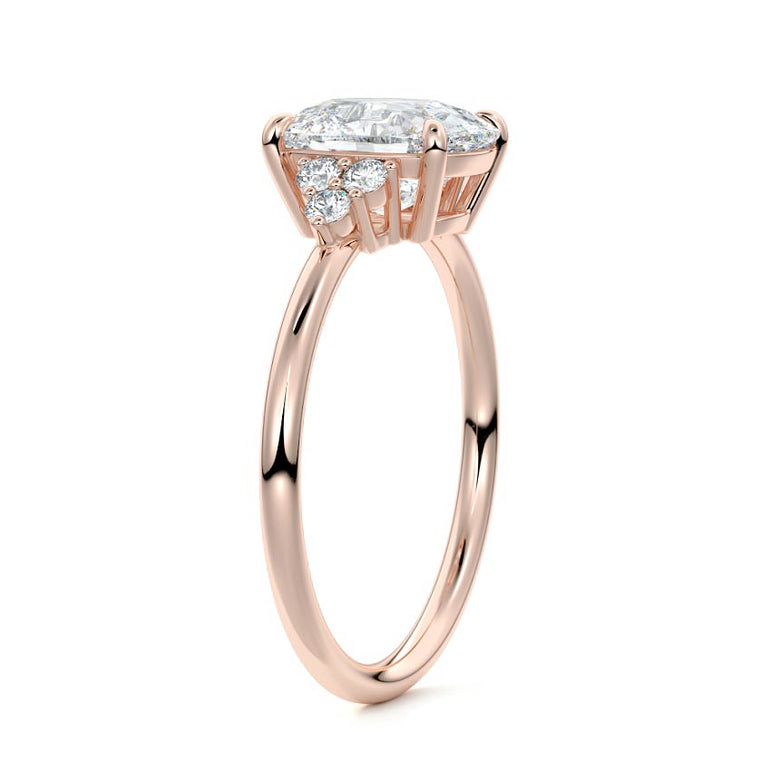 Jocasta - Three Stone Setting With Heart Shapes RG