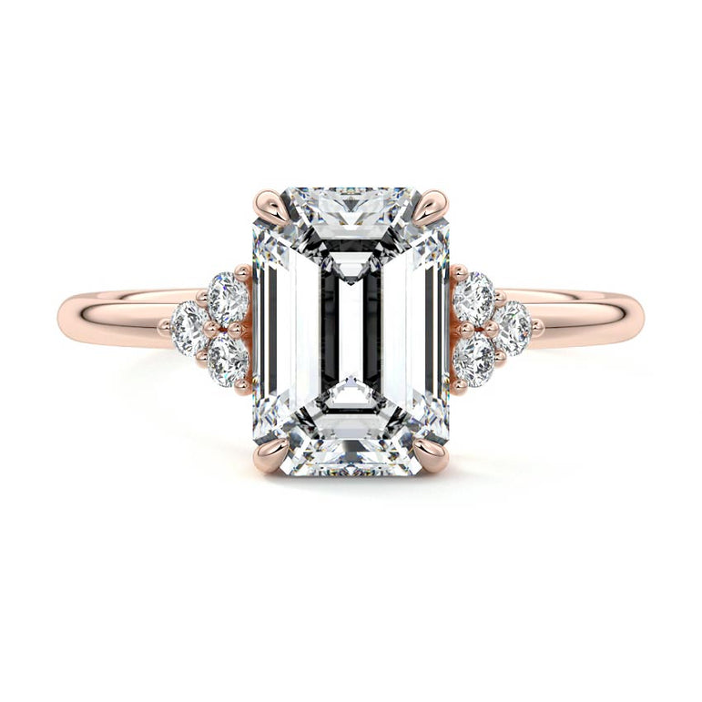 Jocasta - Three Stone Setting With Heart Shapes RG