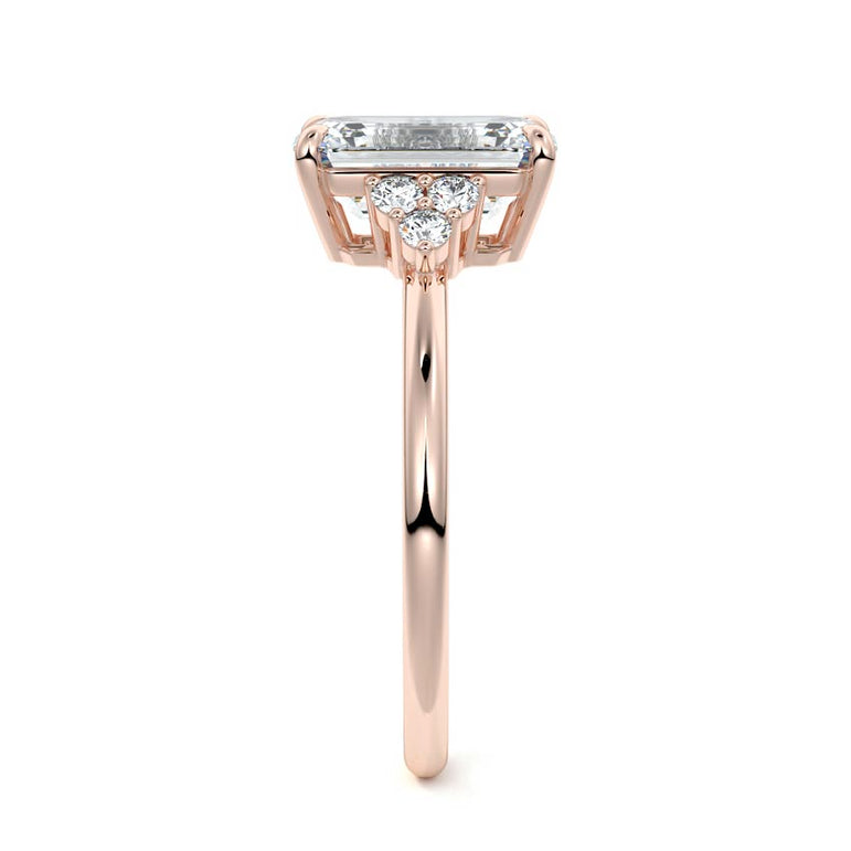 Jocasta - Three Stone Setting With Heart Shapes RG