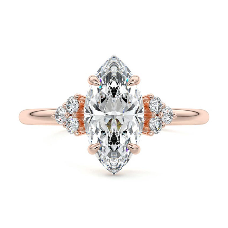 Jocasta - Three Stone Setting With Heart Shapes RG