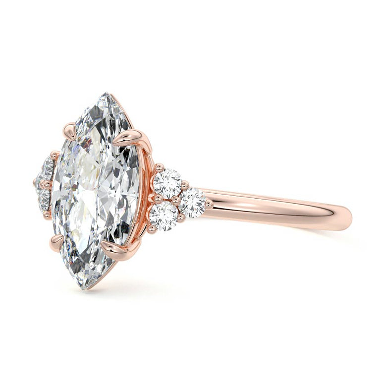 Jocasta - Three Stone Setting With Heart Shapes RG
