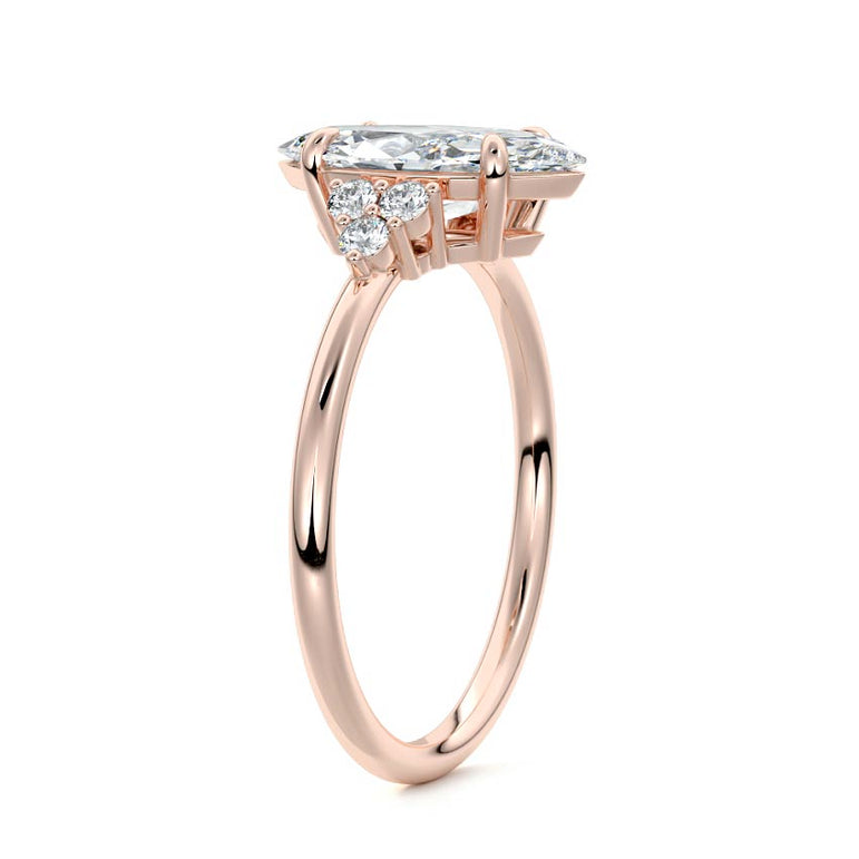 Jocasta - Three Stone Setting With Heart Shapes RG