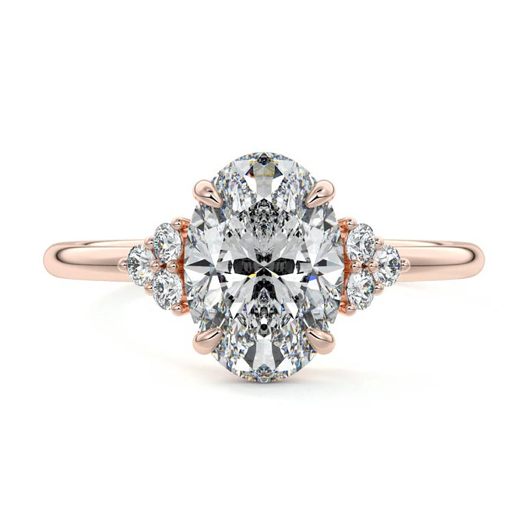 Jocasta - Three Stone Setting With Heart Shapes RG