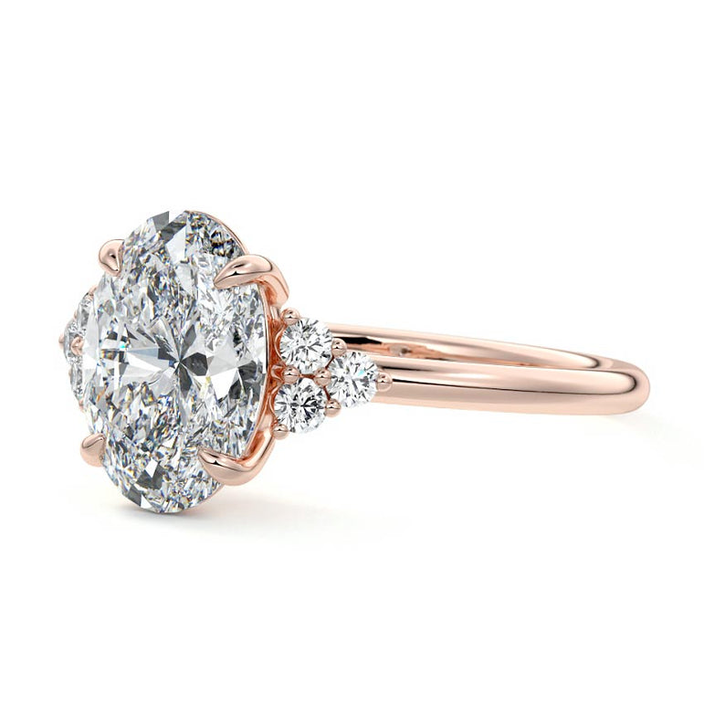 Jocasta - Three Stone Setting With Heart Shapes RG
