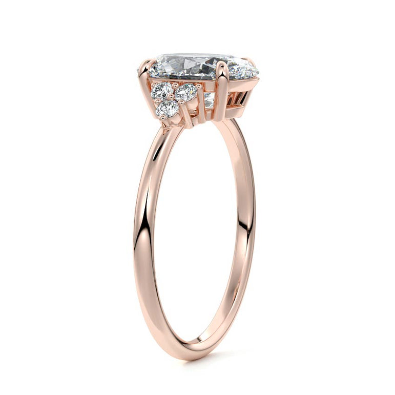 Jocasta - Three Stone Setting With Heart Shapes RG