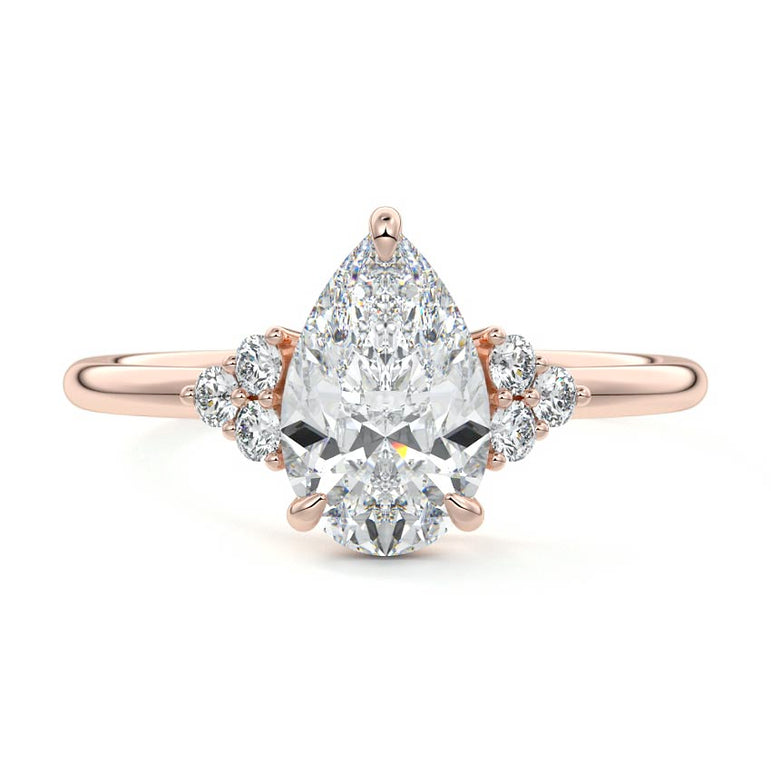 Jocasta - Three Stone Setting With Heart Shapes RG