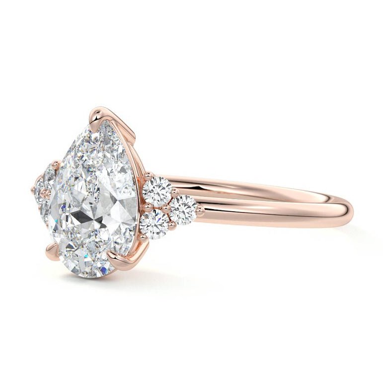 Jocasta - Three Stone Setting With Heart Shapes RG