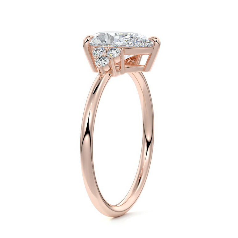 Jocasta - Three Stone Setting With Heart Shapes RG