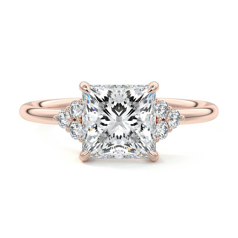 Jocasta - Three Stone Setting With Heart Shapes RG