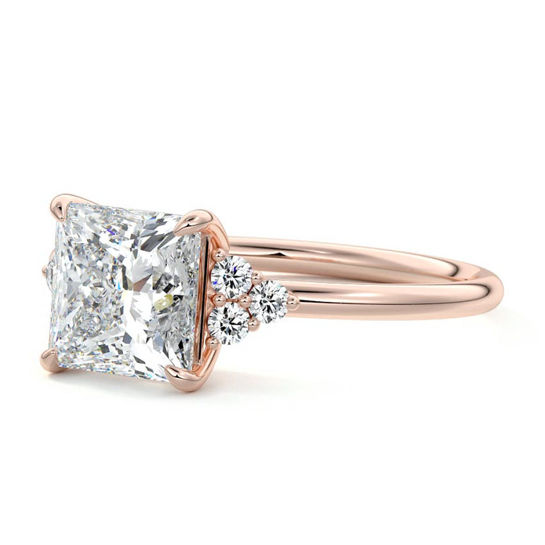 Jocasta - Three Stone Setting With Heart Shapes RG
