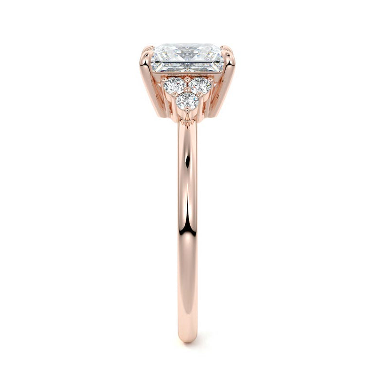 Jocasta - Three Stone Setting With Heart Shapes RG