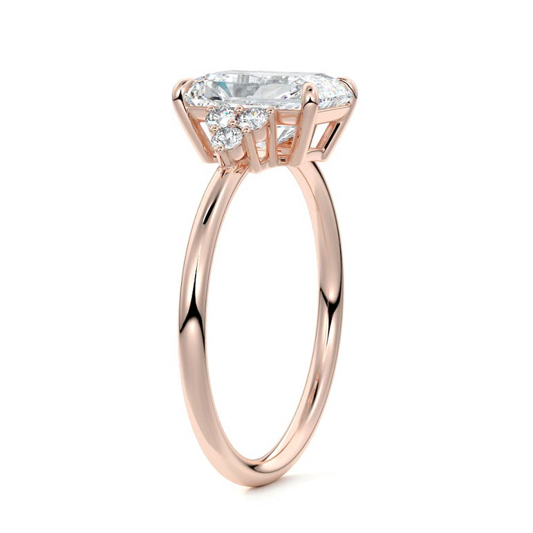 Jocasta - Three Stone Setting With Heart Shapes RG