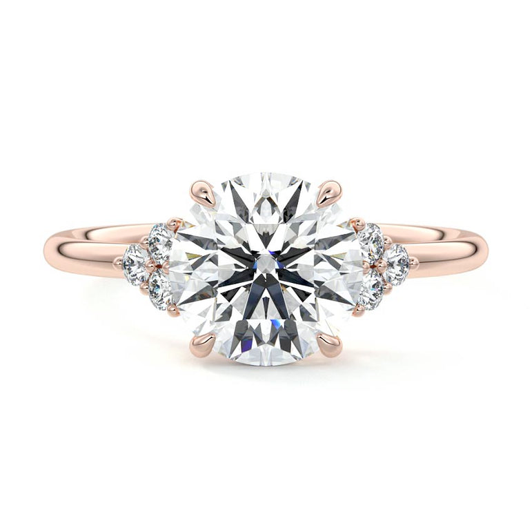 Jocasta - Three Stone Setting With Heart Shapes RG
