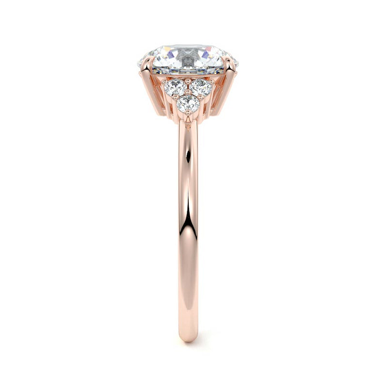 Jocasta - Three Stone Setting With Heart Shapes RG