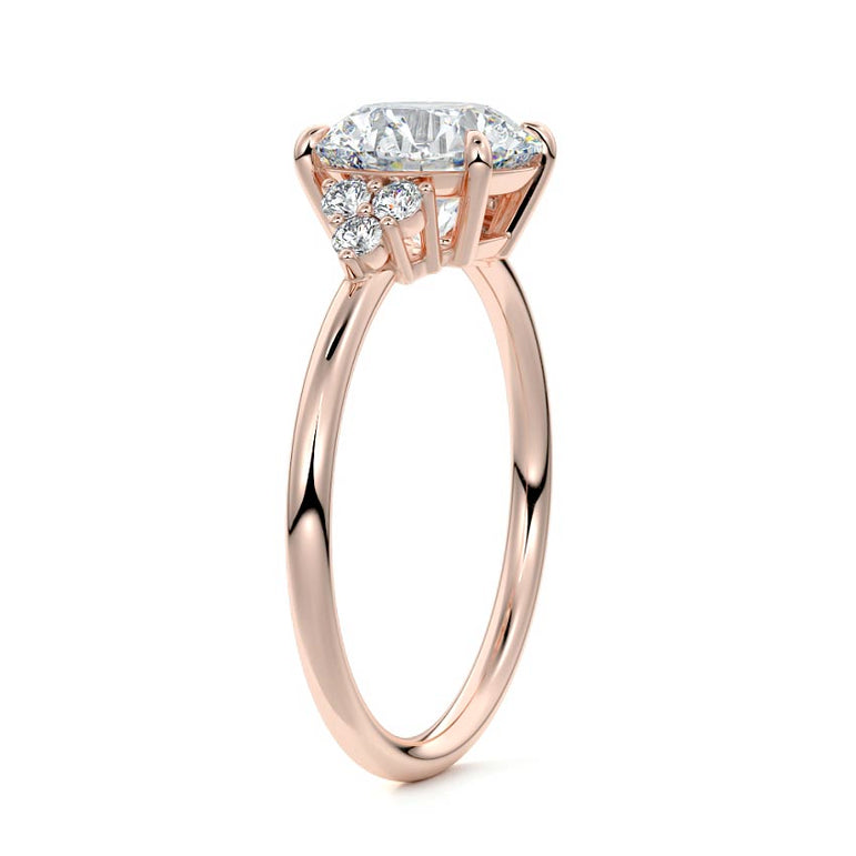 Jocasta - Three Stone Setting With Heart Shapes RG