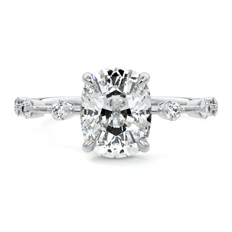 Juno - Six Diamond Sections Ring Setting WG