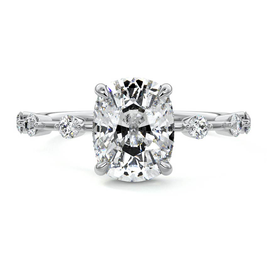 Juno - Six Diamond Sections Ring Setting  PL