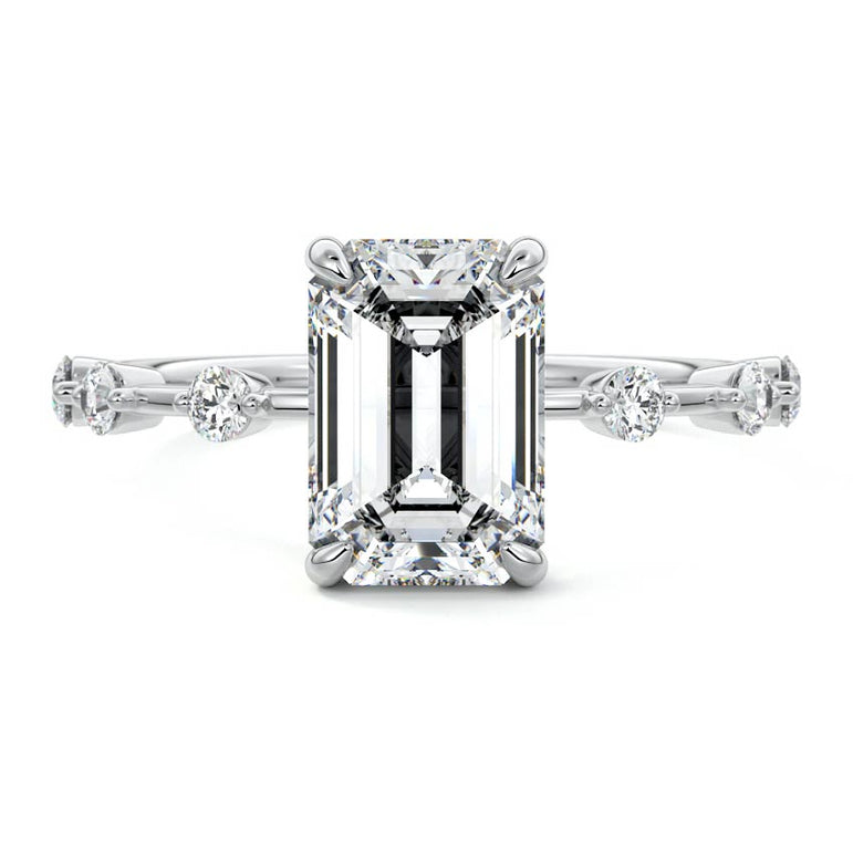 Juno - Six Diamond Sections Ring Setting WG