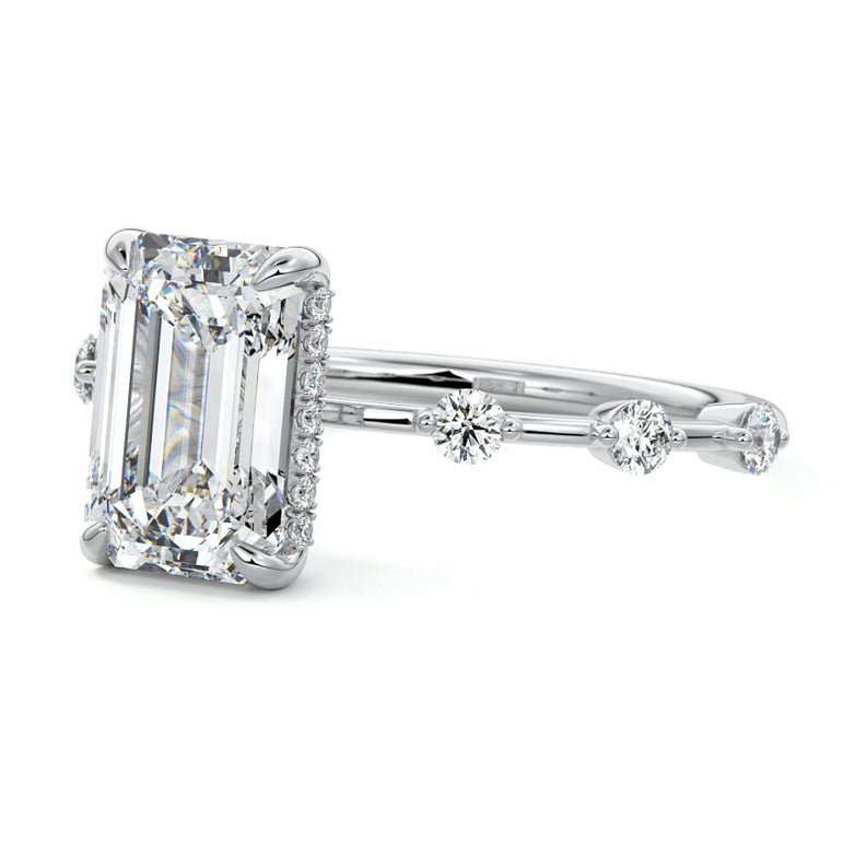Juno - Six Diamond Sections Ring Setting WG