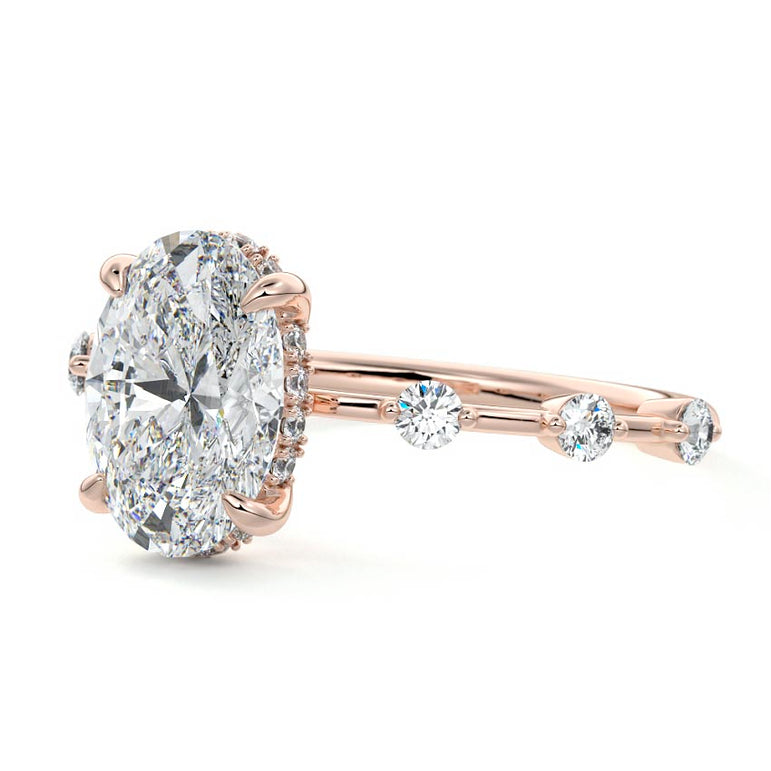 Juno - Six Diamond Sections Ring Setting RG