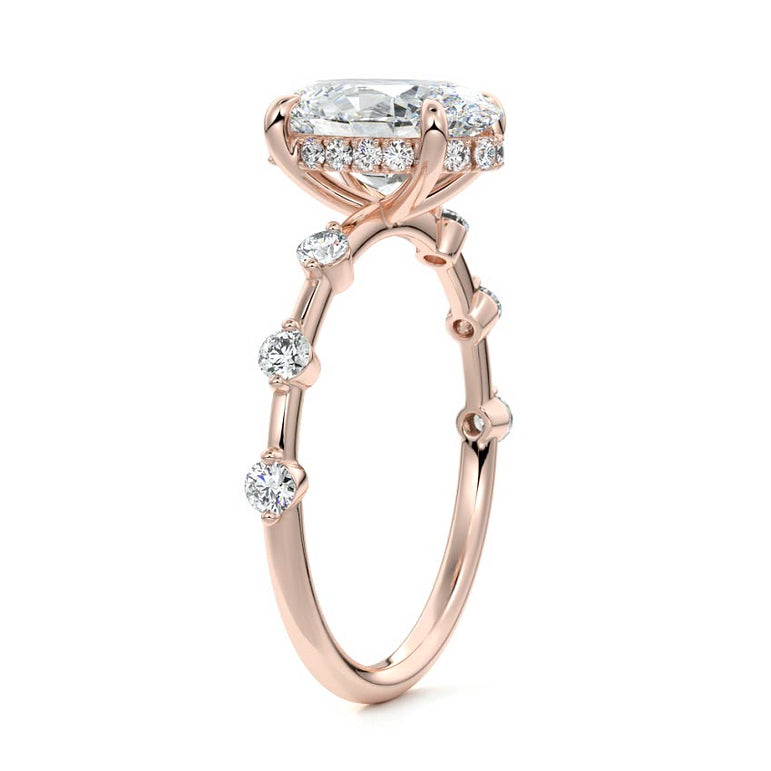 Juno - Six Diamond Sections Ring Setting RG