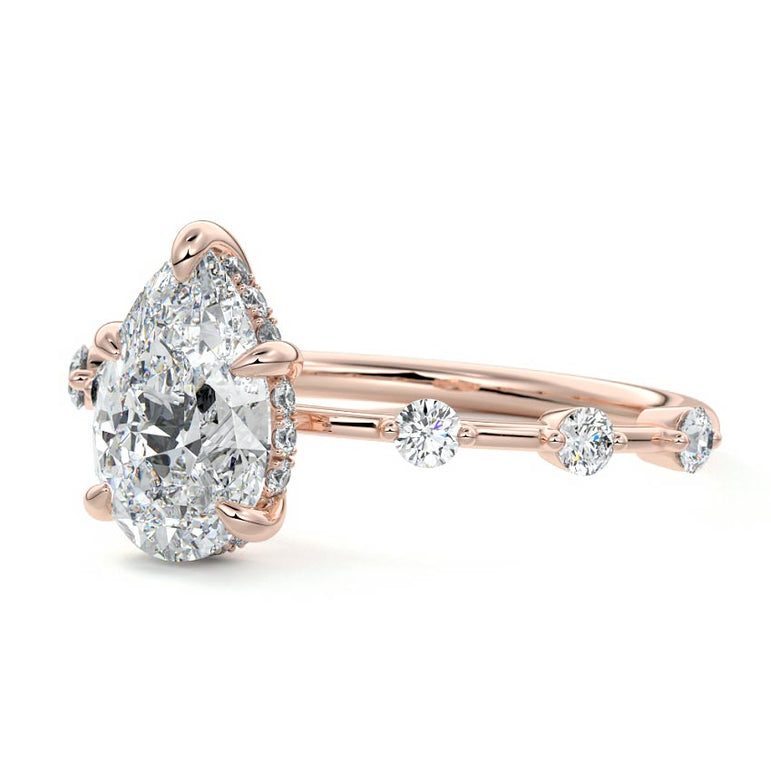 Juno - Six Diamond Sections Ring Setting RG