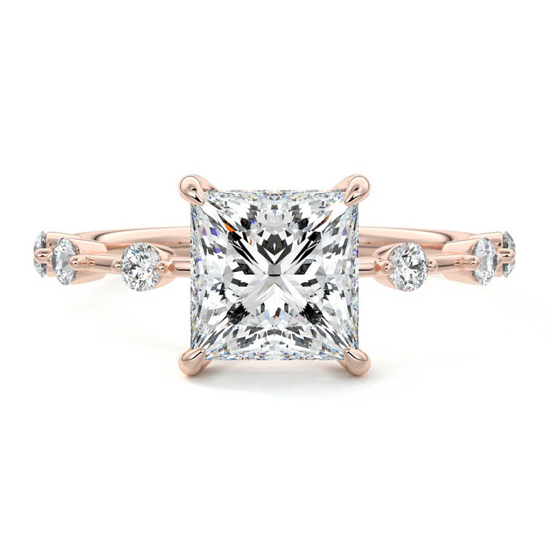 Juno - Six Diamond Sections Ring Setting RG