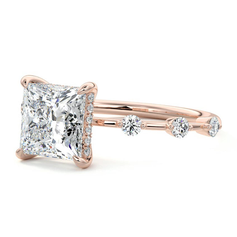 Juno - Six Diamond Sections Ring Setting RG