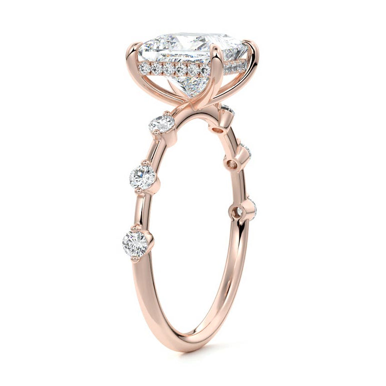 Juno - Six Diamond Sections Ring Setting RG