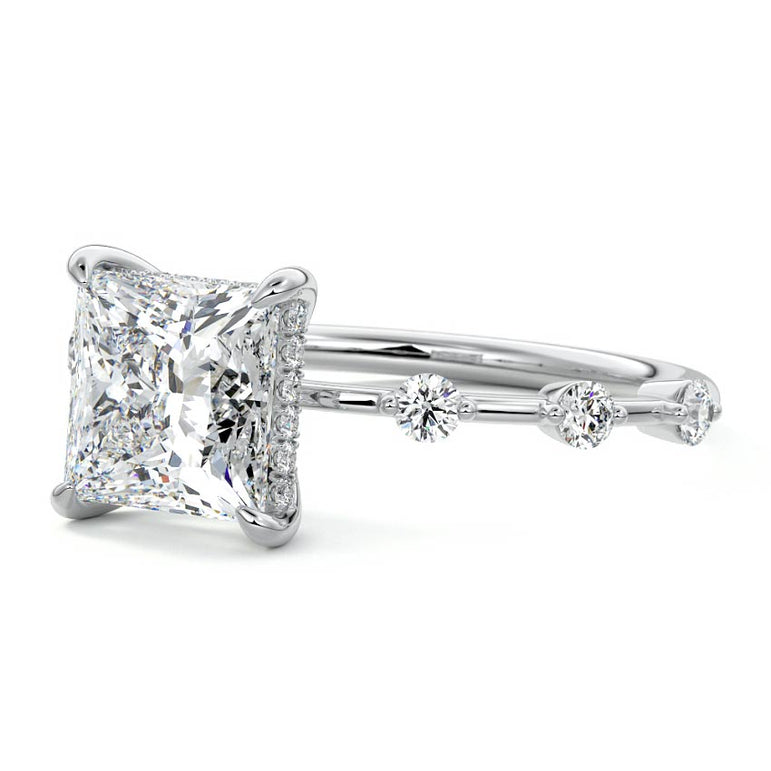 Juno - Six Diamond Sections Ring Setting WG