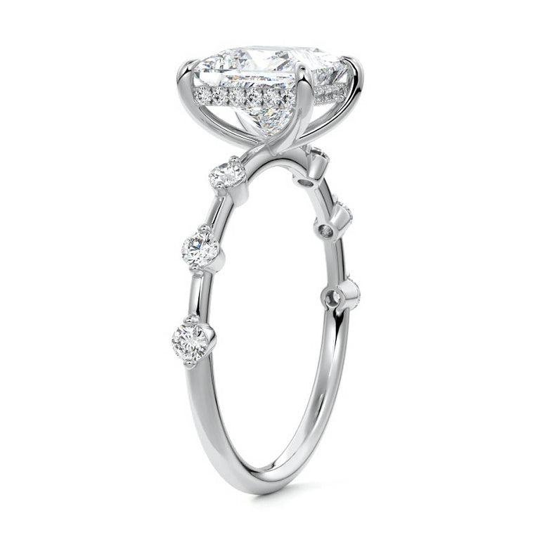Juno - Six Diamond Sections Ring Setting WG