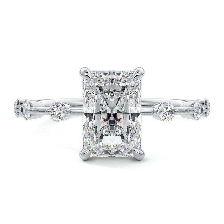 Juno - Six Diamond Sections Ring Setting WG