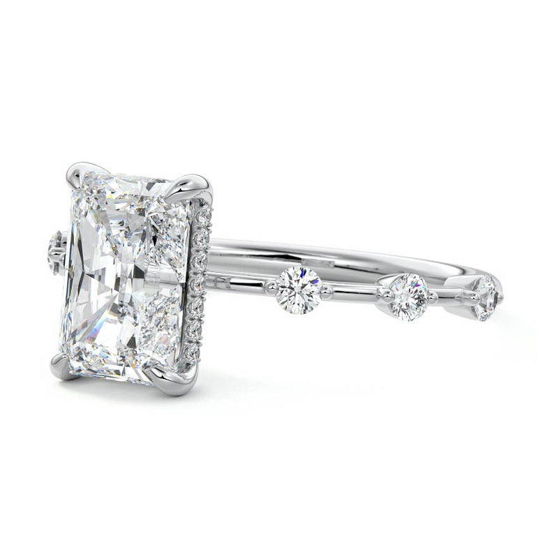 Juno - Six Diamond Sections Ring Setting WG
