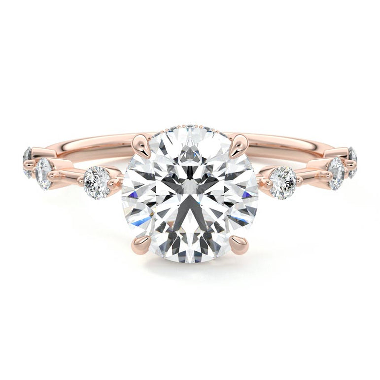 Juno - Six Diamond Sections Ring Setting RG