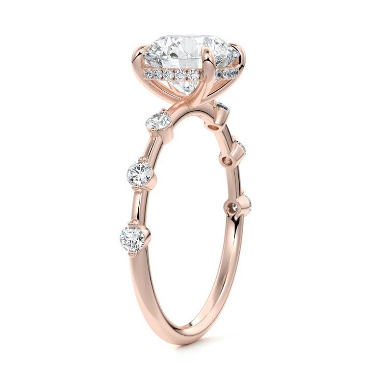 Juno - Six Diamond Sections Ring Setting RG