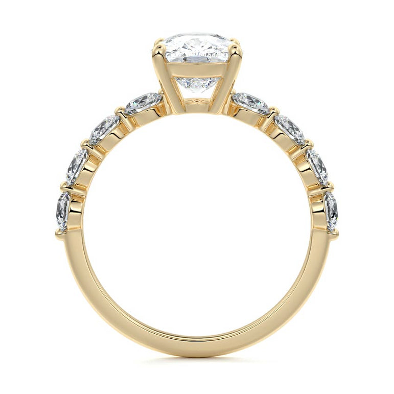 Selene - Floating Diamond Band Setting YG