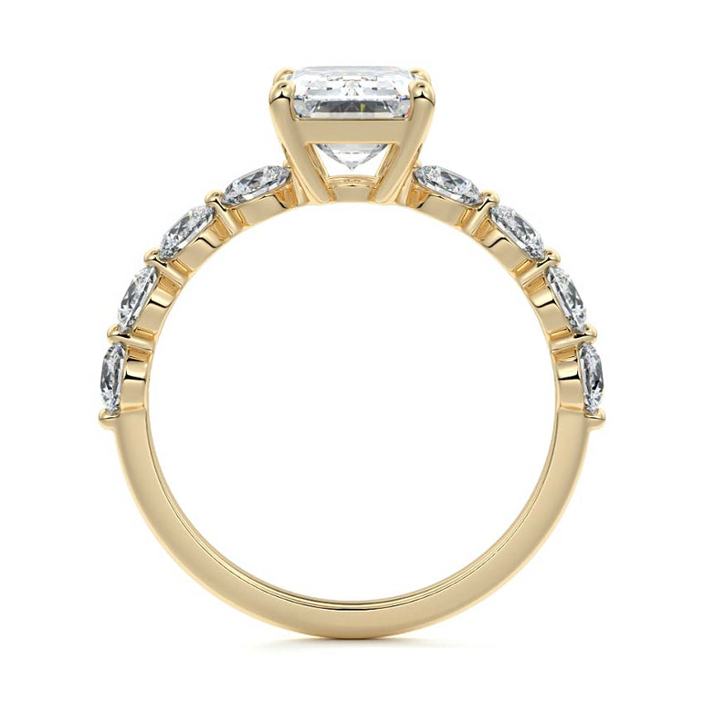 Selene - Floating Diamond Band Setting YG