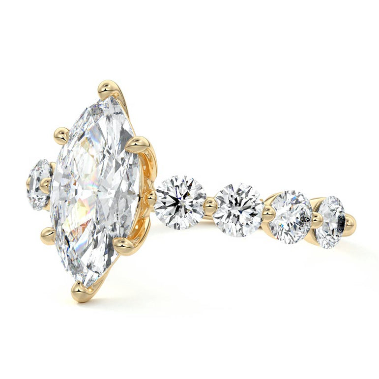 Selene - Floating Diamond Band Setting YG