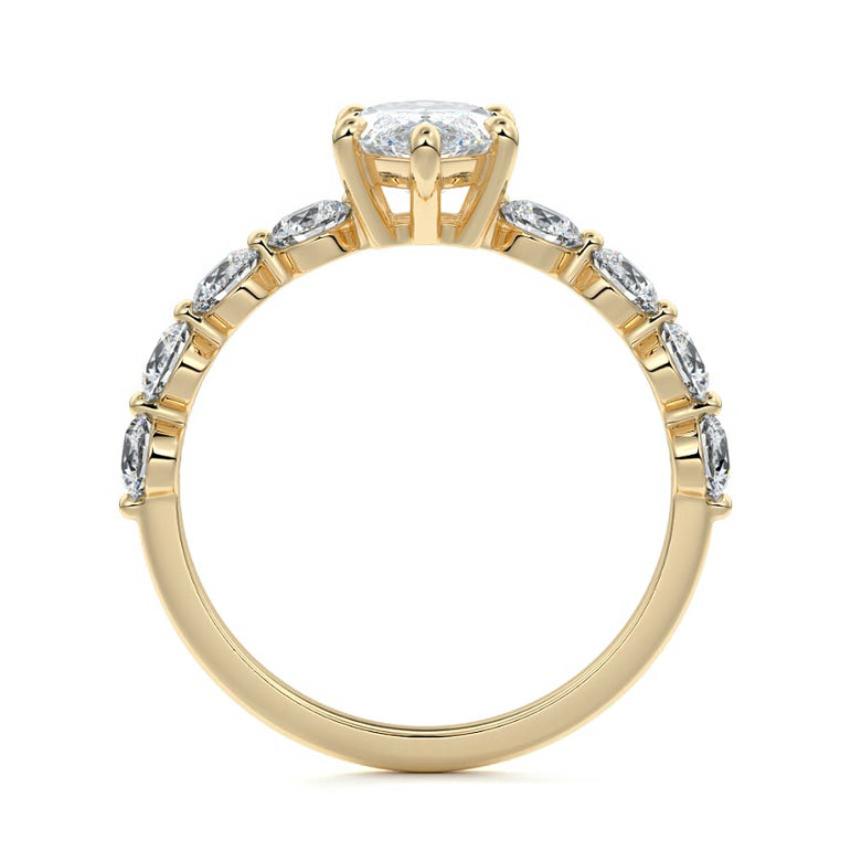 Selene - Floating Diamond Band Setting YG