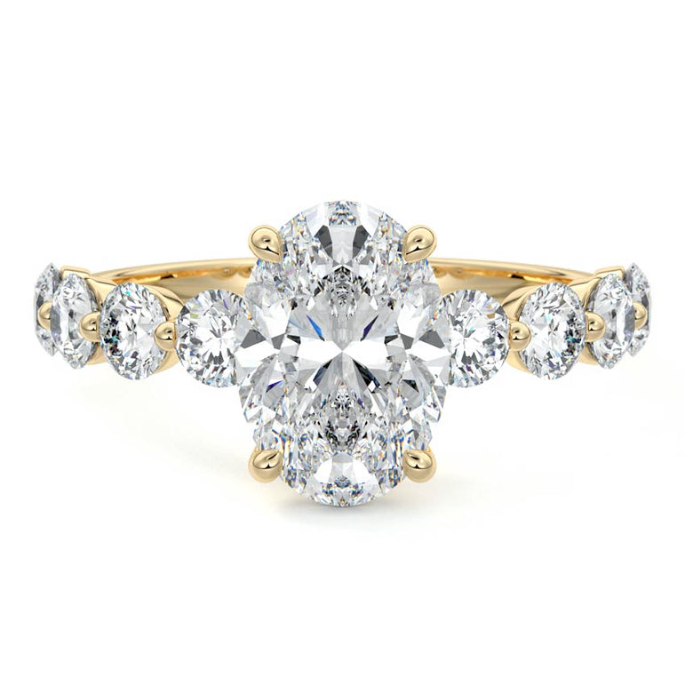 Selene - Floating Diamond Band Setting YG