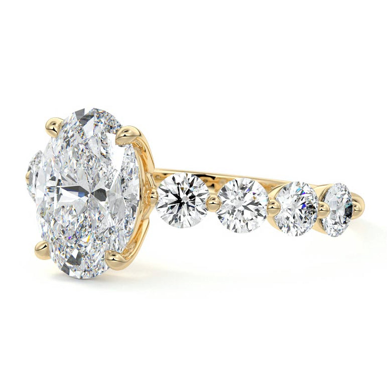 Selene - Floating Diamond Band Setting YG